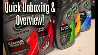 Turtlewax UNBOXING NEW PRODUCTS! // Reviews and Testing to come SOON!