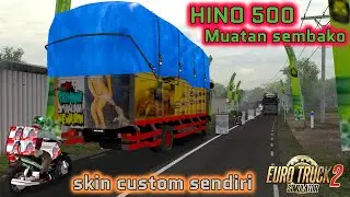 TRUK HINO 500 MUATAN SEMBAKO | SKIN CUSTOM BUATAN SENDIRI | ETS2 INDONESIA