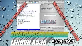 how to : Reset pattern lock without data loss lenovo A-536 miracle crack 2.58