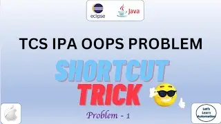 TCS IPA OOPS QUESTION/PROBLEM || JAVA || TCS IPA SHORTCUT TRICK || TCS XPLORE PROCTER ASSESSMENT - 1
