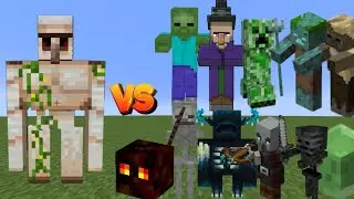 IRON GOLEM vs ALL MOBS | Minecraft Mob Battle