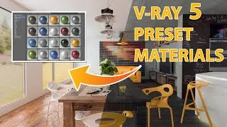 V-Ray 5 New Material Library And Preset Materials for 3Ds Max