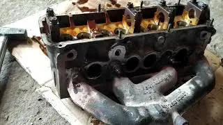 сняли и разобрали ГБЦ Golf mk3