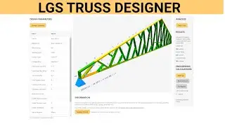 Online Truss Designer for LGS trusses - Light Gauge Steel and the Direct Strength method