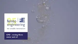Femto Snippits | CFD PROJECT | Water, oil and DEM particles