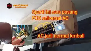 Cara pasang PCB universal AC || ac seplit