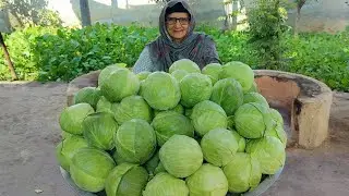 CABBAGE Cooked By Granny ❤ Village Style Cabbage Recipe | Veg Recipes | Village Food