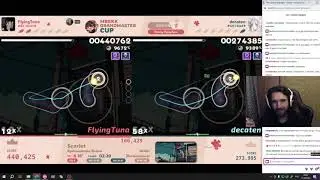 Талала смотрит матч FlyingTuna vs decaten на Mrekk Grandmaster Cup | osu!