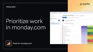 Getting started with Foxly Project Prioritization for monday.com
