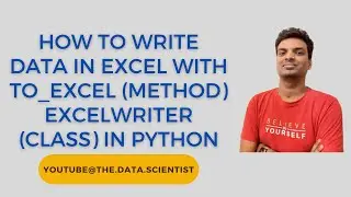 How to Write Data in excel with to_excel Method ExcelWriter Class in Python