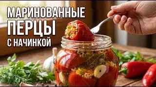 Домашний видео рецепт - квашенный, фаршированный перец. Отличная осенняя закуска - вкусно и полезно.