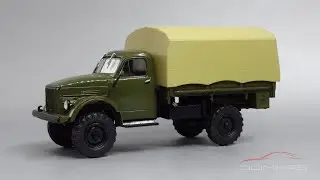 ГАЗ-63 с тентом || Автоистория (АИСТ) by Modimio || Масштабные модели грузовых автомобилей СССР 
