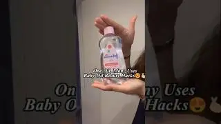 Johnson's Baby Oil Beauty Hacks | johnson baby oil as makeup remover | One Oil, Many Uses😍 