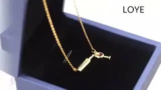 Підвіска пляшечка вина