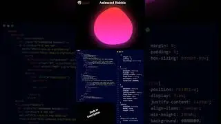 Animated Bubble in html and css #html #css #web #bubble #code #learn #learning #create #viral #trend