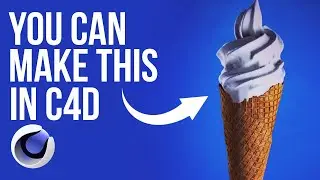 Make a Delicious Ice Cream in Cinema 4D | 3D ModellingTutorial