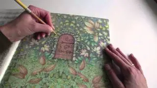 Colouring My Secret Garden - The Secret Door part 1 (how to)