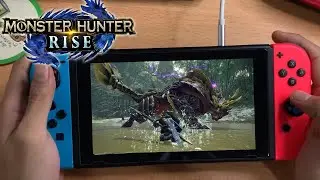 Monster Hunter Rise Nintendo Switch Gameplay In Handheld | First Look At MH : Rise Switch Handheld