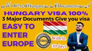 Hungary Visa 100%/ 3 Major Document| Complete Guideline & visa details.Visa approved with in 30 days