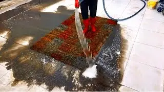 This might be the most heavily soiled carpet l've ever washed