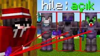 Rastgele Minecraft Sunucularında Gizlice Hile Açtım