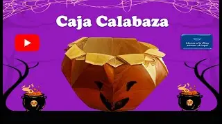 Como hacer una caja calabaza (Origami) Halloween
