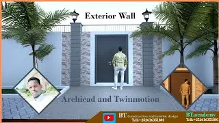 Exterior wall /Designing Archicad/Rendering In Twinmotion