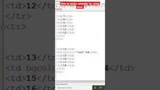 How to make calendar in HTML using Notepad|Creating calendar in HTML| Calendar project HTMLCSS Hindi