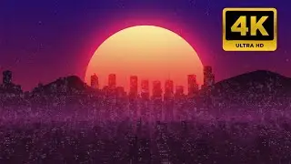 4K Sun and The City Screen Saver | 1 Hour Version | Live Wallpaper | Stocklate
