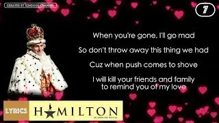 #7 Hamilton - You'll Be Back (VIDEO LYRICS)