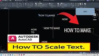 How to scale  text in autocad || scale normal text in autocad  