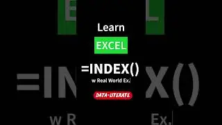 Excel =INDEX( ) with Example