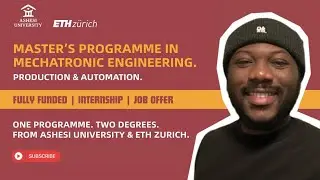 LAST CHANCE! Fully Funded Mechatronics Masters at Ashesi