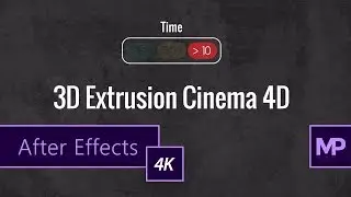 3D Extrusion w/Cinema 4D Renderer | After Effects Tutorial (4K)