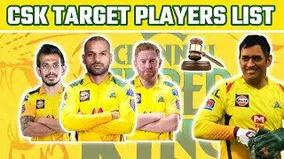 CSK TARGET PLAYERS 2022 MEGA AUCTION || CSK TARGET PLAYERS 2022 || CSK NEW SQUAD IPL 2022 ||