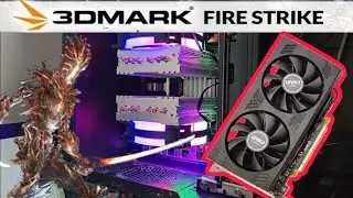 AMD Radeon RX580 with Xeon E5 2680 V4 - 3DMark Fire Strike - Test - Benchmark - Aliexpress build
