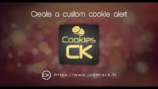 Cookies CK - A custom cookie alert for your website