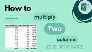 Excel Pivot Table: How to Multiply Two Columns