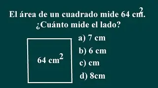 Find the side of a square knowing the area