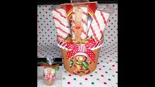 DIY~Adorable Gingerbread Paper Treat Cups For Gifts! Inexpensive & Easy! Sturdy!