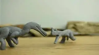 Ceratosaurus vs Irritator | clay dinosaurs