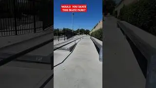 California skate park: Would you skate here? #skateboard #skateboarding