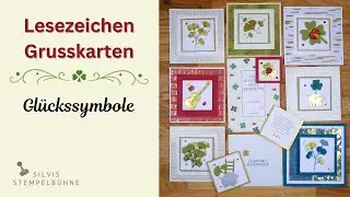Besondere Grusskarte mit Lesezeichen / Glücksbringer / Happy New Year / Silvester / Stampin' Up!