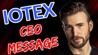 Iotex CEO MESSAGE || Iotex Price Prediction Update! Iotex Today News