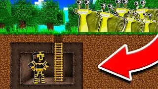BASE SECRETA VS APOCALIPSIS DE SLOW SELINE GARTEN OF BANBAN 2 EN MINECRAFT 😱