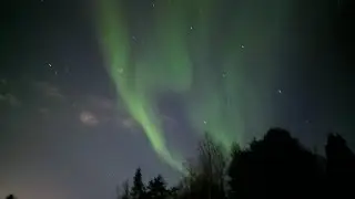 Северное сияние нереальной красоты!
