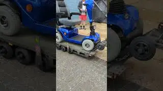 New mobility scooter? Special delivery process. new use for our 1/6 scale tank transporter. #tank