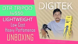 DIGITEK DTR 550 LW || Tripod For DSLR 5.57 Feet || Unboxing And Review in Telugu