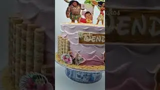 Pastel con temática de mohana
