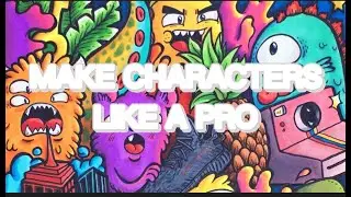 How to doodle like a pro #2 | Making characters | Inking tips